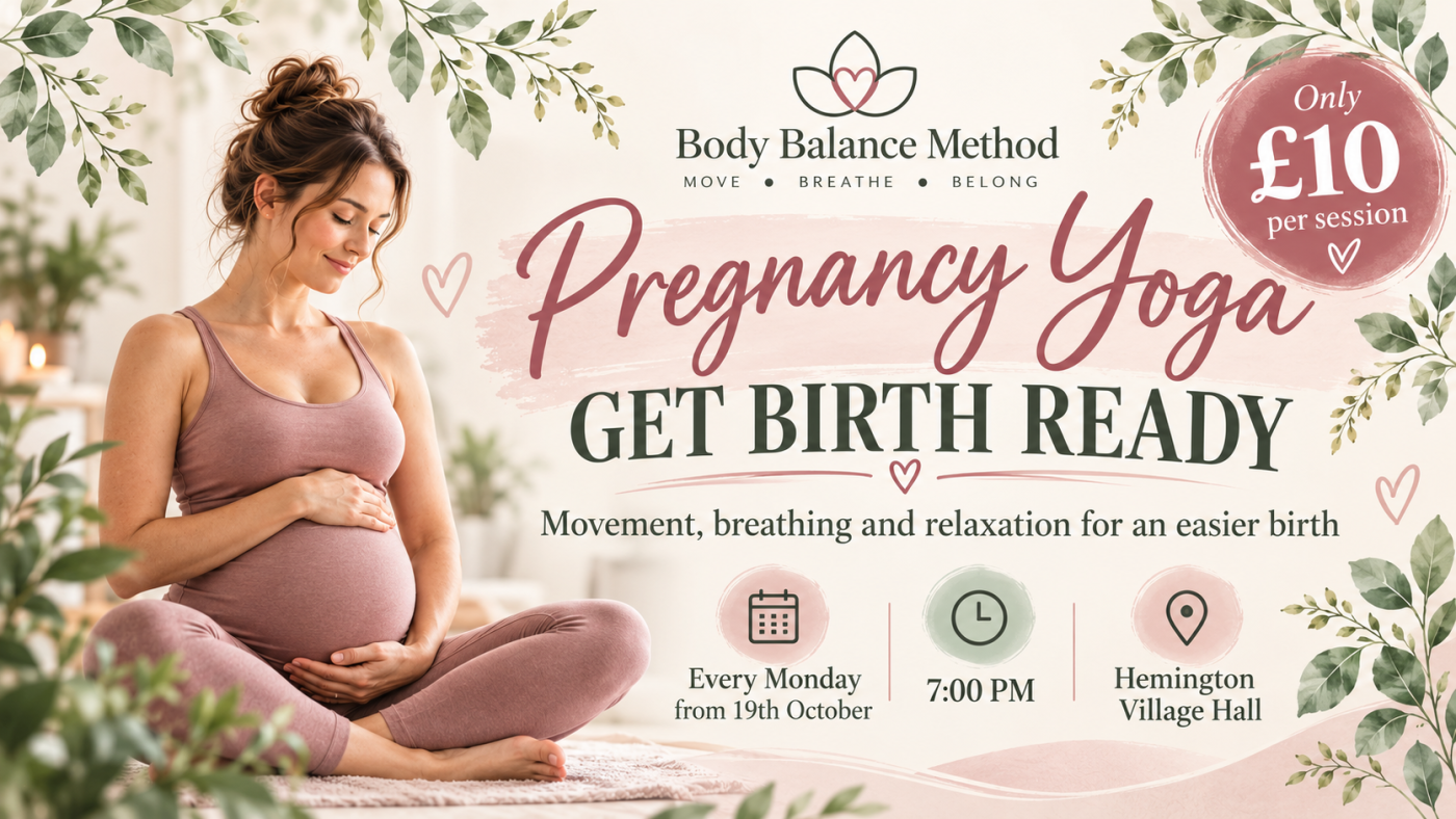 Pregnancy Yoga Wellness Poster